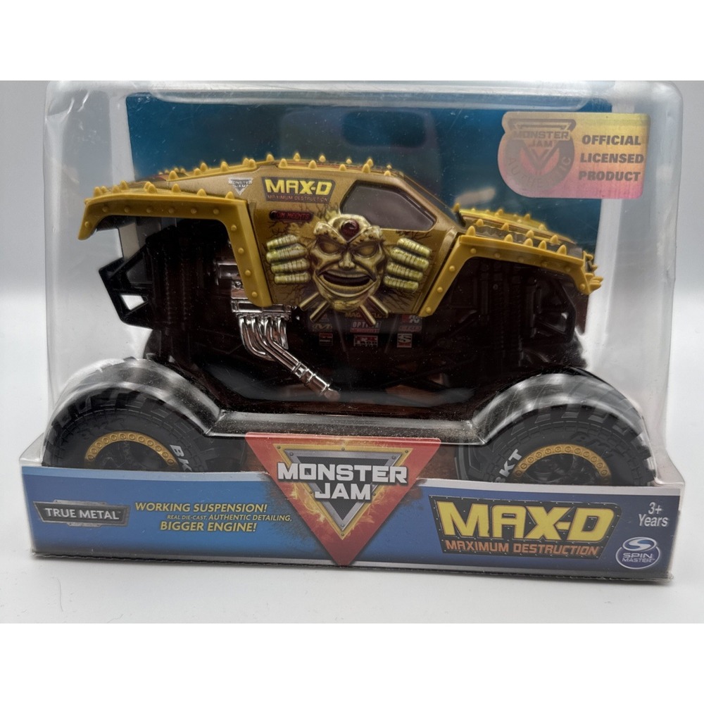 Monster Truck Jam MAX-D Maximum Destruction 1:24 Scale True Metal New Sealed